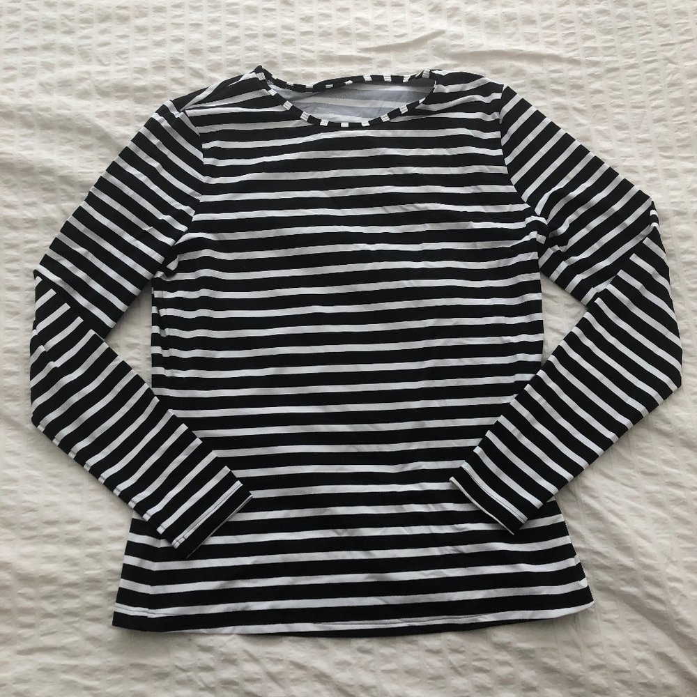 Land's End Crew Neck Long Sleeve Rash Guard UPF 50